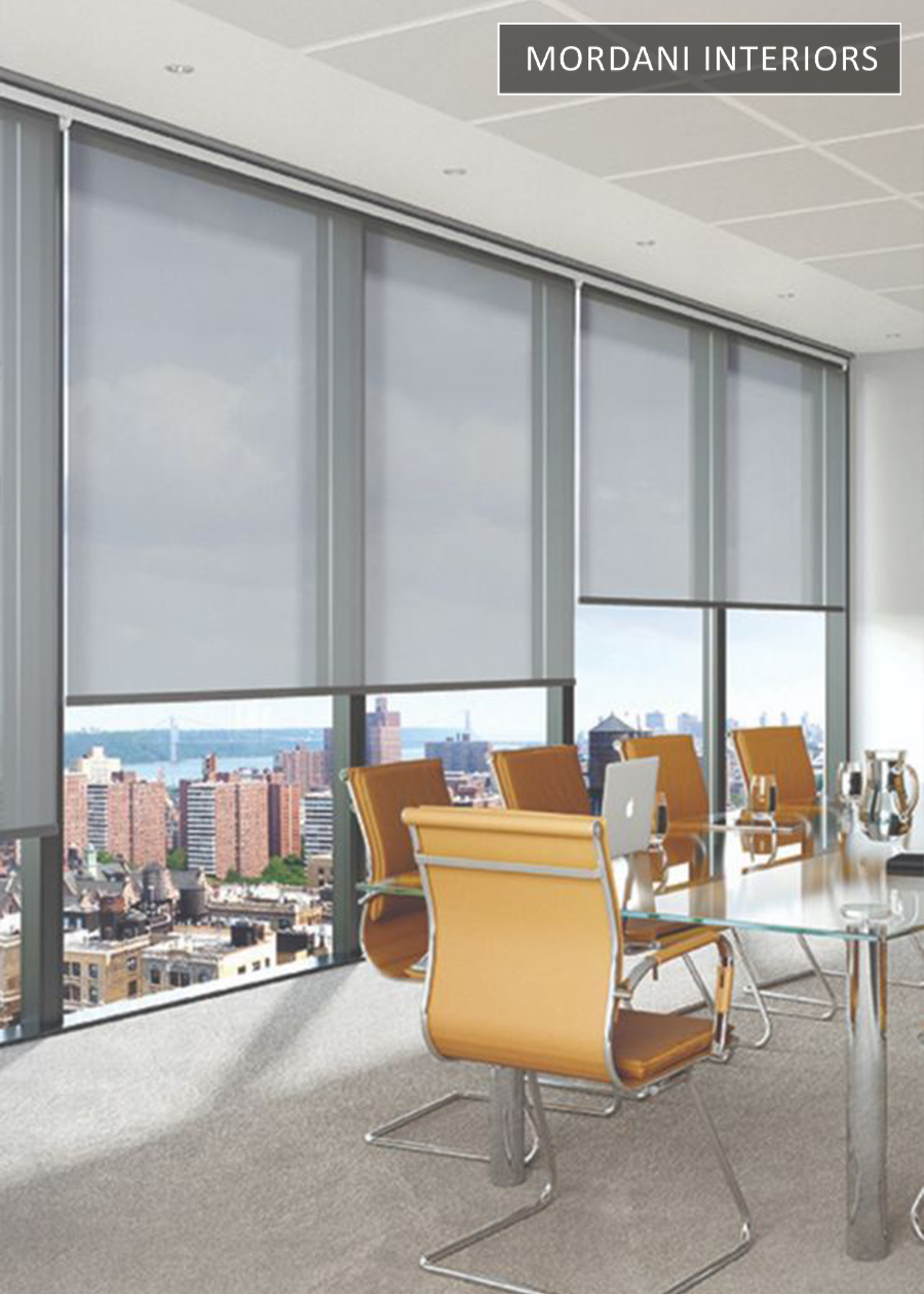 Techno Fab Light Grey Filtering Translucent Roller Blind 